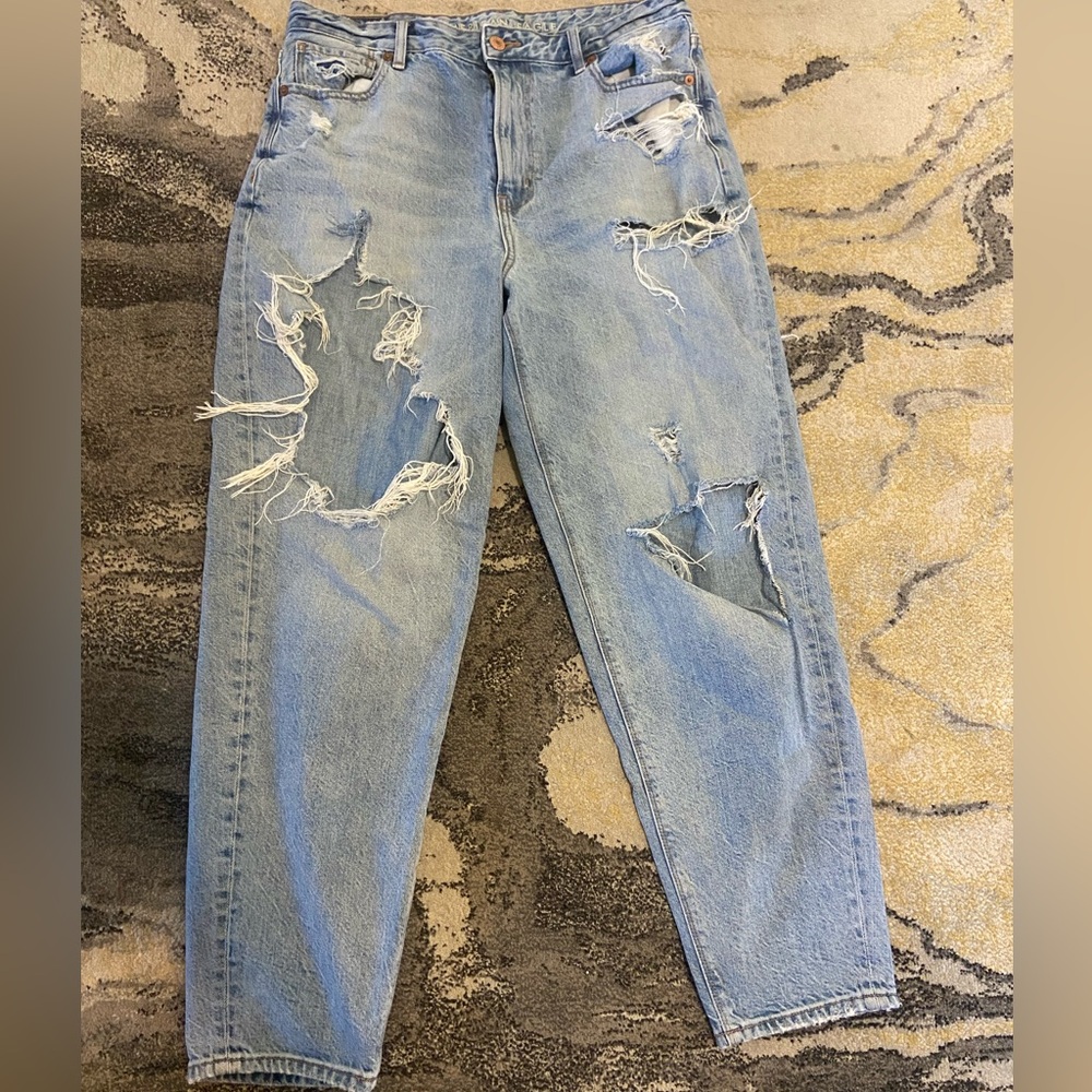 American Eagle Relaxed Mom Jean 10 Long